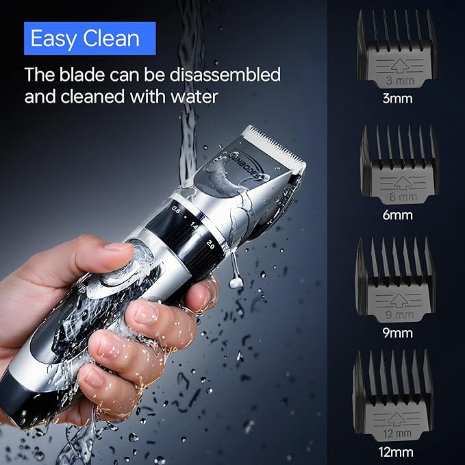 Men's Hair Clippers & Beard Trimmer Grooming Kit，All-in-one Professional Hair Cutting kit,Cordless Rechargeable Hair Clipper for Men with LED Display for Men's Barbers Hair Trimmer and Body Care