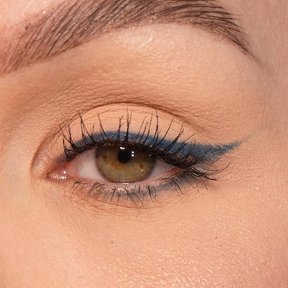 Sandstone Scandinavia Waterproof Eyeliner Pencil - Vegan Hypoallergenic for Sensitive Eyes - Smudge Proof - Fragrance Free - Smooth (Blue)