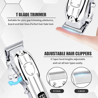 Hair Clippers for Men,Beard Trimmer for Mens,Professional Electric Hair Clipper Set,Men's Electric Hair Clipper,Cordless Hair Trimmer for Family,Gifts for Men.