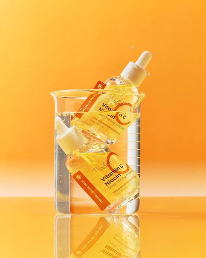 THE LAB by BLANC DOUX Vitamin C Niacin Serum | Brightening Serum with Vitamin C & Niacinamide | Lightweight Daily Toning Ampoule for Sensitive Skin | Korean Skincare