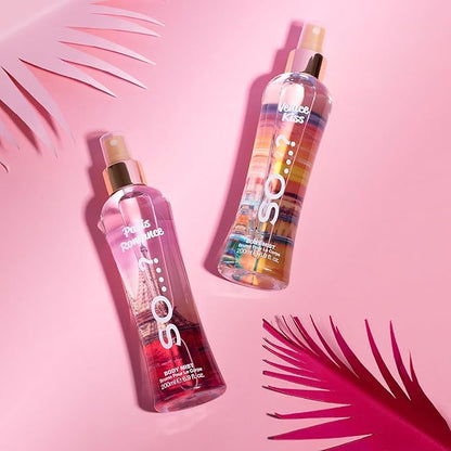 So…? Paris Romance Body Mist Fruity Floral Perfume for Women with Over 800 Sprays - Body Spray - Ideal Gifts for Women - 6.9 oz