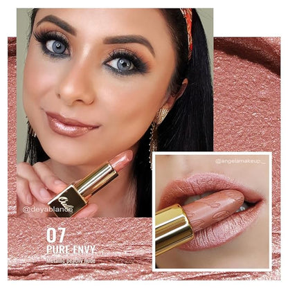 Oulac Lipstick & Lipliner Set 3PCS High Impact Lipcolor with Moisturizing Formula, Vegan Beauty, Full-Coverage Lip Color, Gift Lipstick for Women, LL01+07+13