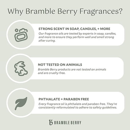 Bramble Berry Lingonberry Spice Fragrance Oil 2 oz | Warm Fruity Scent for Soap Making, Candles, Lotion, Bath Bombs & Perfume | Skin Safe, Vegan, Paraben & Phthalate Free, DIY Craft Essential