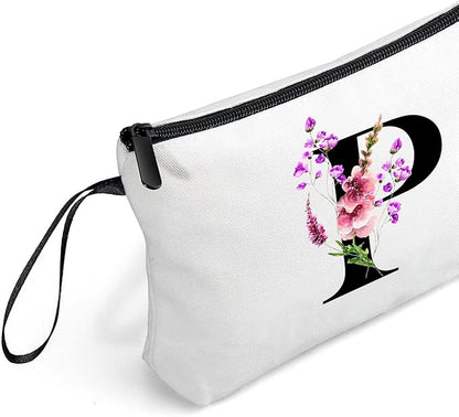 Happy Birthday Friendship Womens Bridesmaid Coolest Gifts for Sister Teacher Coworkers Personalized Travel Makeup Cosmetic Bag with Mirror Valentines Mothers Day Christmas Graduation P