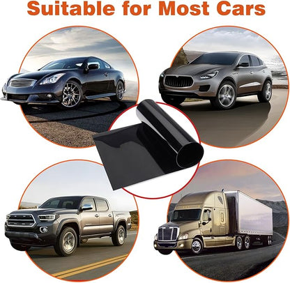 Car Window Tint Film-50% VLT Premium Cabon Tinting Roll | 36IN x 100FT| UV Shielding| Heat Resistance| Enhanced Privacy| Scratch Resistant| Professional Quality Window Tint Film for Auto