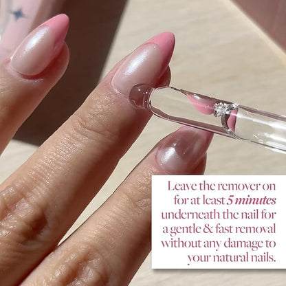 Glamnetic Press On Nail Remover | Odorless, No Acetone, Gentle Press-On Nail Remover Serum for Fake Nails | 30 ml/1.01 fl. oz.