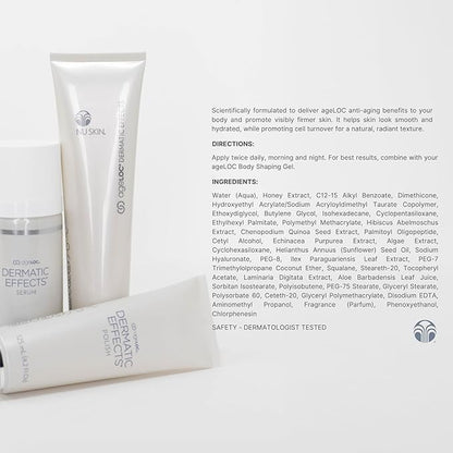 Nu Skin ageLOC Dermatic Effects Body Contouring Lotion | Scientifically Formulated to Deliver ageLOC Anti-Aging Benefits for Visibly Firmer, Hydrated Skin | 1 Pack