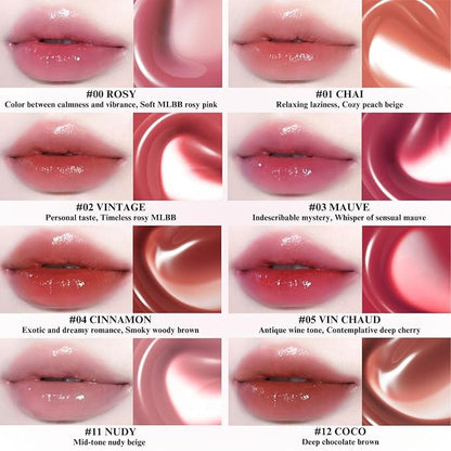 BBIA Glow Tint – Lip Plumping Volumizing Glossy & Glowy Lip Stain Naturally Moisturizing Comfortable Texture Lightweight Long-Lasting Vivid Color Non-Sticky Korean Makeup (21 BLOOM, Pack of 1)