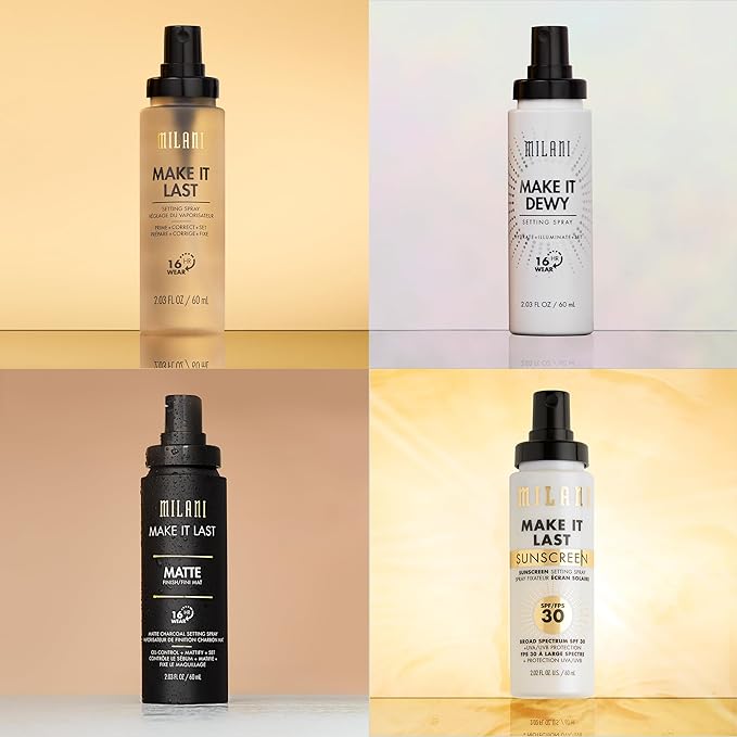 Milani Setting Spray + Primer, Make It Last Original - Natural Finish with Niacinamide for Hydration, Setting Spray for Makeup and Face Primer, 3-in-1 Prime + Hydrate + Set, 2.03 Fl. Oz