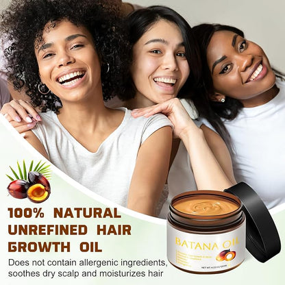 100% Natural Raw Batana Oil for Hair Growth,Dr Sebi Hair Growth Oil From Honduras,Unrefined Hair Oil,Natural and Pure,Prevents Hair Loss and Promotes Hair Thickness for Men and Women（2 Bottles）