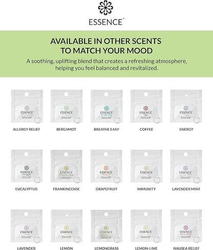 Essence Wearable Aromatherapy Nasal Diffuser – Stress Relief Essential Oil Nose Ring Refresh Kit – Personal Scent Clip for Travel, Work & Everyday Use – Made in USA