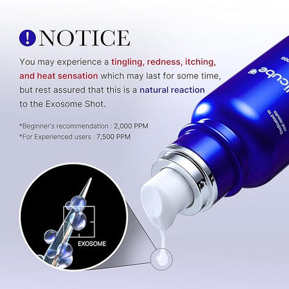 medicube Zero Exosome Shot 7,500 PPM Spicule Facial Serum | Liquid Skin Booster Serum | Exosome, AHA+BHA+PHA | Pore Care, Dead Skin Cells, Skin Texture | Korean Skin Care 1.01 fl.oz