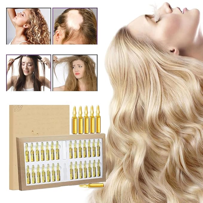Nordic Biolabs Stem Cell Complete Hair Growth Cycle Solution 2.0,NordicBiolabs Stem Cells & Multi-peptides Serum Ampoules,Deeply repair thicken the hair (1PCS)