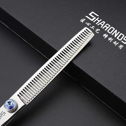 6/7/8/9 Inches Professional Hairdressing Scissors Set,Stainless Steel Hairdressing Scissors for Women & Men… (7 inch 3PC)