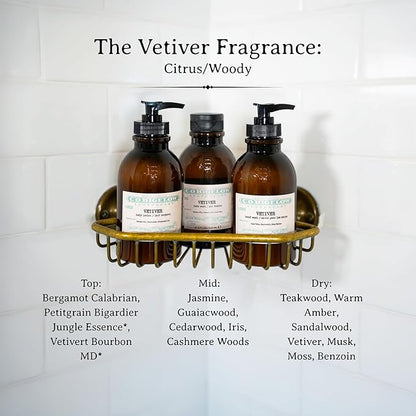 C.O. Bigelow Iconic Collection Vetiver Body Wash, Scented Shower Gel with Coconut Oil and Aloe Vera, 10.5 fl oz