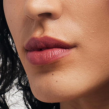 VASANTI Matte Crush Lipstick Pencil – It's Your Mauve – Soft, Velvety Matte Finish, Waterproof, Smooth Application – Natural, Vegan, Paraben-Free Lip Color