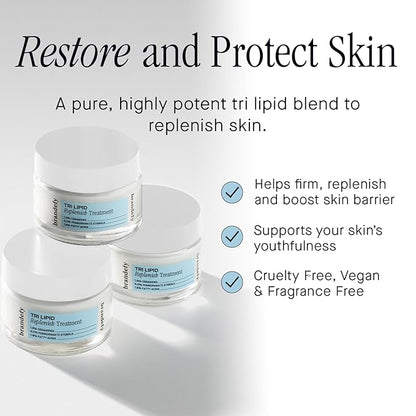 Brandefy Holiday Luxe Essentials Set - Superfood Nourish Cleanser, No Needles Renew Serum, Clinical Vit C + E + Ferulic Defend Serum and Tri Lipid Replenish Treatment