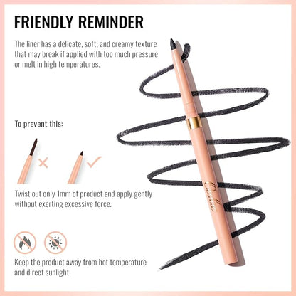 Oulac Waterproof Lipliner Pencil - Smooth and Creamy, Retractable Lip Makeup for Precision Application, Vegan & Cruelty-Free, LL09 Lilac Love Pink