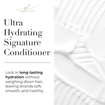 Goldie Locks Ultra Hydrating Shampoo & Conditioner Set - Sulfate-Free, Paraben-Free - for Frizz Control, Shine & Strength - Color & Extension Safe - Protein-Free - 2 x 8.45 fl oz (Packaging May Vary)