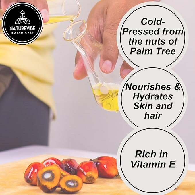 Naturevibe Botanicals Batana Oil 32 Ounces | 100% Pure and Natural | Great for Skin Care and Hair Care