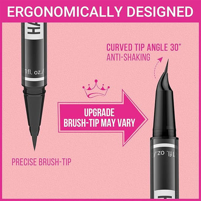 iMethod Microblading Eyebrow Pen - Eyebrow Pencil Magical 2-in-1 Dual-Ended Eye Brow Pencils for Women with 4-Fork-Tip & Ultra Precise Brush-Tip Create Natural Hair-Like Brows, Last All-Day, Black