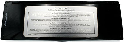 Moroccan Spice Shimmer White, Olive Green, Gold, Copper Penny Red, and Light Matte Orange Vegan Eyeshadow Palette; Talc, Paraben & Cruelty Free