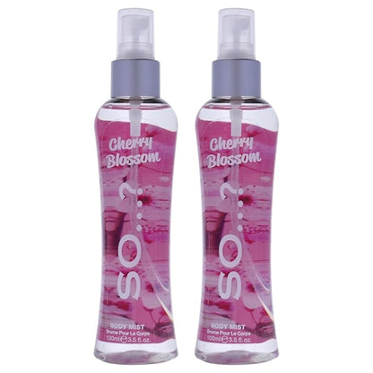 So...? Cherry Blossom Body Mist for Women - 3.5 oz Body Mist - Pack of 2
