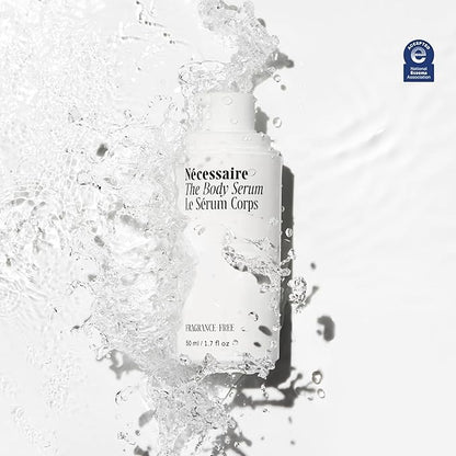 Nécessaire The Body Serum – Fragrance-Free Hydrating Lotion with Hyaluronic Acid + Niacinamide – Fast-Absorbing Body Serum for Sensitive + Eczema-Prone Skin. 1.7fl oz.