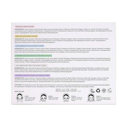 Under Eye Patches with Collagen and Hyaluronic Acid Eye Mask for Wrinkle,Dark Circles,Face Mask Skin Care Products 24 Pairs