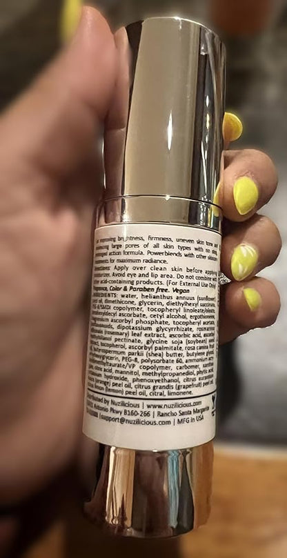 Professional Grade Super C & E Serum for Glowing Skin – Stabilized, Non-Stinging Vitamin C Formula – Vegan, Cruelty-Free, Anti-Dullness Face Serum, (0.25)