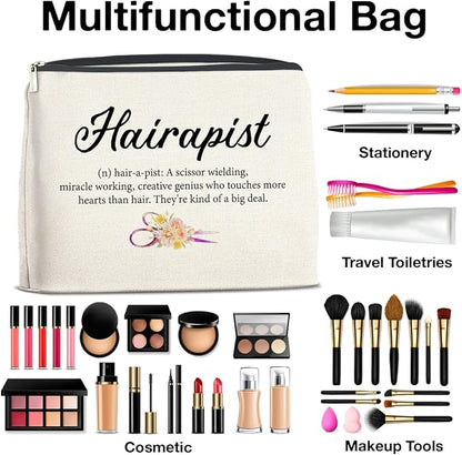 Hairstylist Makeup Bag Gifts for Hair Stylist Hairdresser Hairapist Cosmetic Bag Zipper Makeup Pouch