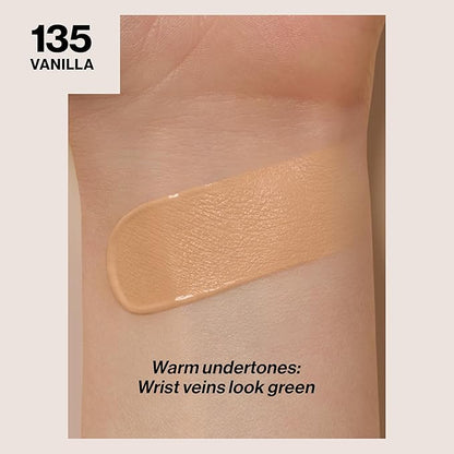 Revlon Liquid Foundation, ColorStay Face Makeup for Combination & Oily Skin, SPF 15, Medium-Full Coverage with Matte Finish, 135 Vanilla, 1 Fl Oz