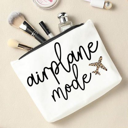 Pilot Gift, Airplane Modeew4ewq Makeup Bag, Flight Attendant Gifts, birthdays Gifts, Christmas, Halloween Gifts, women, mom, daughter, sister, teacher, female Gifts.airplane travel essentials.
