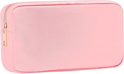 Travel Essentials Makeup Bag for Women Water-resistant Toiletry Organizer Nylon Cosmetic Pouch Preppy Stuff