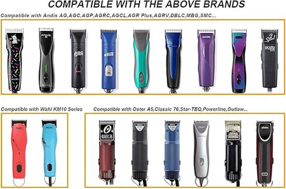 3/4" HT Detachable Replacement Stainless Steel Blades,compatible with oster Classic 76/Star-Teq/Power-Teq andi A*dis AGC,BDC,BGC,MBG Series Clippers,Cut Length 3/4-Inch(19mm)