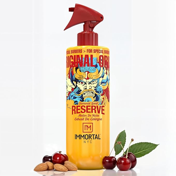 Immortal NYC Reserve Samurai Spirit, After Shave For Men Body/Face 17oz- Moisturizing & Refreshing- Spicy Floral Scent, Men's Cologne