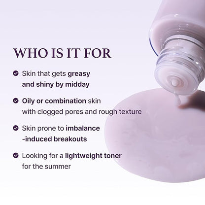 I'm from Black Rice Toner for Oily Skin, Sebum Control Toner, Lightweight, Niacinamide, Panthenol, Fragrance Free, Korean Skin Care, 150ml, 5.07 fl.oz