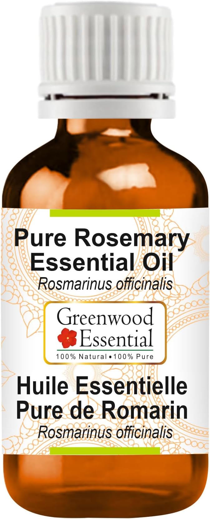 Greenwood Essential Pure Rosemary Essential Oil (Rosmarinus officinalis) Steam Distilled 50ml (1.69 oz)