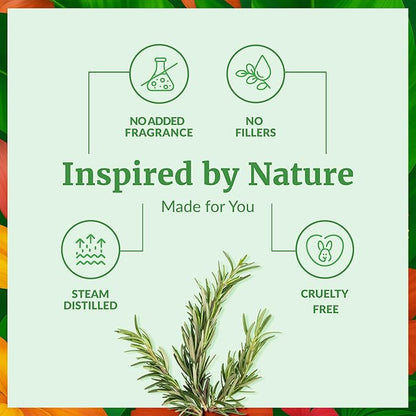 SVA Rosemary Essential Oil – 4 Fl Oz – 100% Natural Rosemary Oil for Hair, Face, Skin Care, Diffuser, Aromatherapy, Scalp, Body Massage, Soap and Candle Making – with Dropper