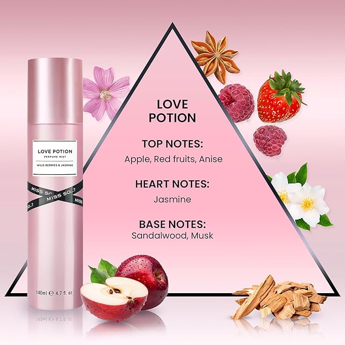 So...? Love Potion Perfume Mist for Women - 4.7 oz Mist - Pack of 3
