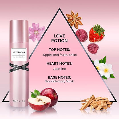 So...? Love Potion Perfume Mist for Women - 4.7 oz Mist - Pack of 3