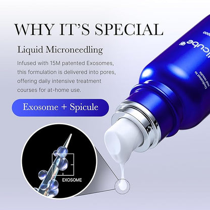 medicube Zero Exosome Shot 7,500 PPM Spicule Facial Serum | Liquid Skin Booster Serum | Exosome, AHA+BHA+PHA | Pore Care, Dead Skin Cells, Skin Texture | Korean Skin Care 1.01 fl.oz