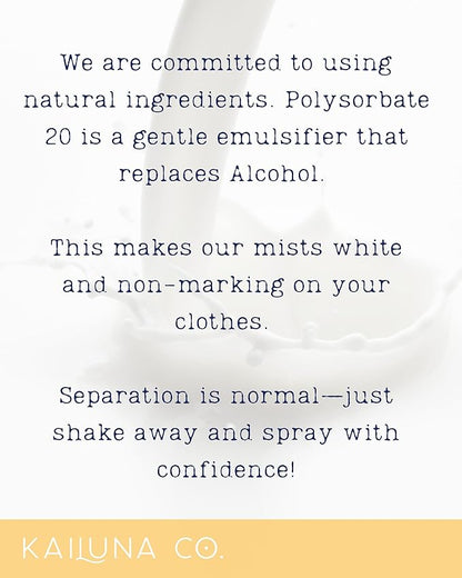 Cocoa Butter Cashmere Natural Hair & Body Mist Spray, Pure Essential and Fragrance Oils, Alcohol-Free, Handmade in California, 0.5Fl Oz