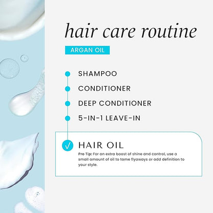 HASK ARGAN Repairing Hair Oil for shine and frizz control for all hair types, color safe, gluten free, sulfate free, paraben free - 2 Hair Oils