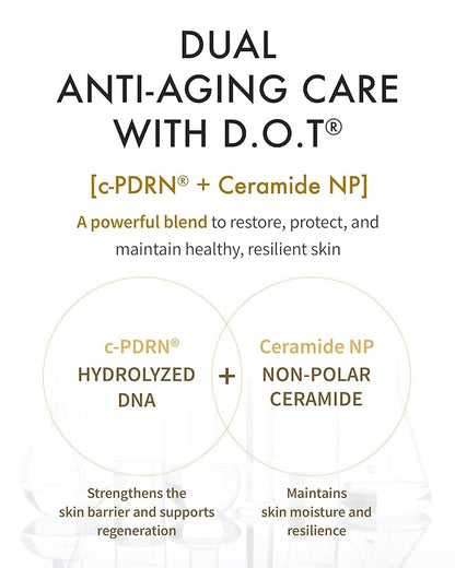 REJURAN® Dual Effect Ampoule, DOT DUAL c-PDRN® [Larger Size] - Salmon DNA Face Serum for Deep Rejuvenation, Wrinkle Care, Skin Elasticity with Visible Anti-Aging Results. Korean Skincare (1.69 fl oz)