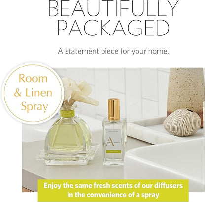 AGRARIA Room and Linen Spray, Luxury Room Fragrance for Clothes, Bed, and More, Essential Perfume Grade Oils Infused Linen Fresh Spray