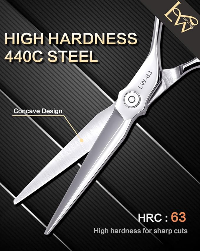 Hair Cutting Scissors Professional,Undergoes Rigorous 238-Step Process,Professional Hair Scissors For Women & Men,440C Steel,7 IN,1 Pack