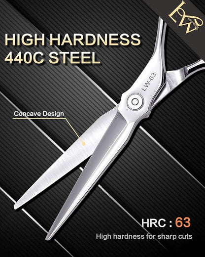 Hair Cutting Scissors Professional,Undergoes Rigorous 238-Step Process,Professional Hair Scissors For Women & Men,440C Steel,7 IN,1 Pack