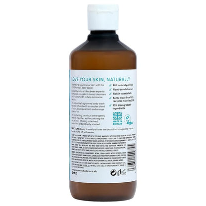 I Love Naturals Bergamot and Seaweed Body Wash - Moisturizing Body Wash - Infused with Essential Oils - Plant-Based Body Cleanser - 16.9 oz