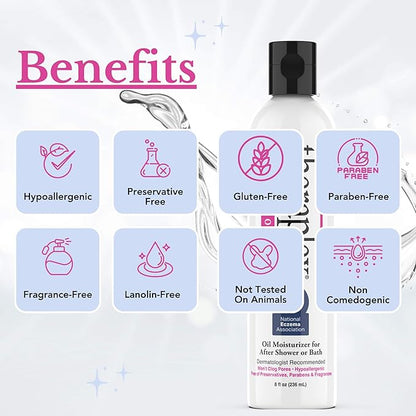 Theraplex Clear Emollient Lotion (8 oz) - No Parabens or Preservatives, Noncomedogenic and Hypoallergenic, Fragrance Free, Dermatologist recommended (1 Pack Lotion)